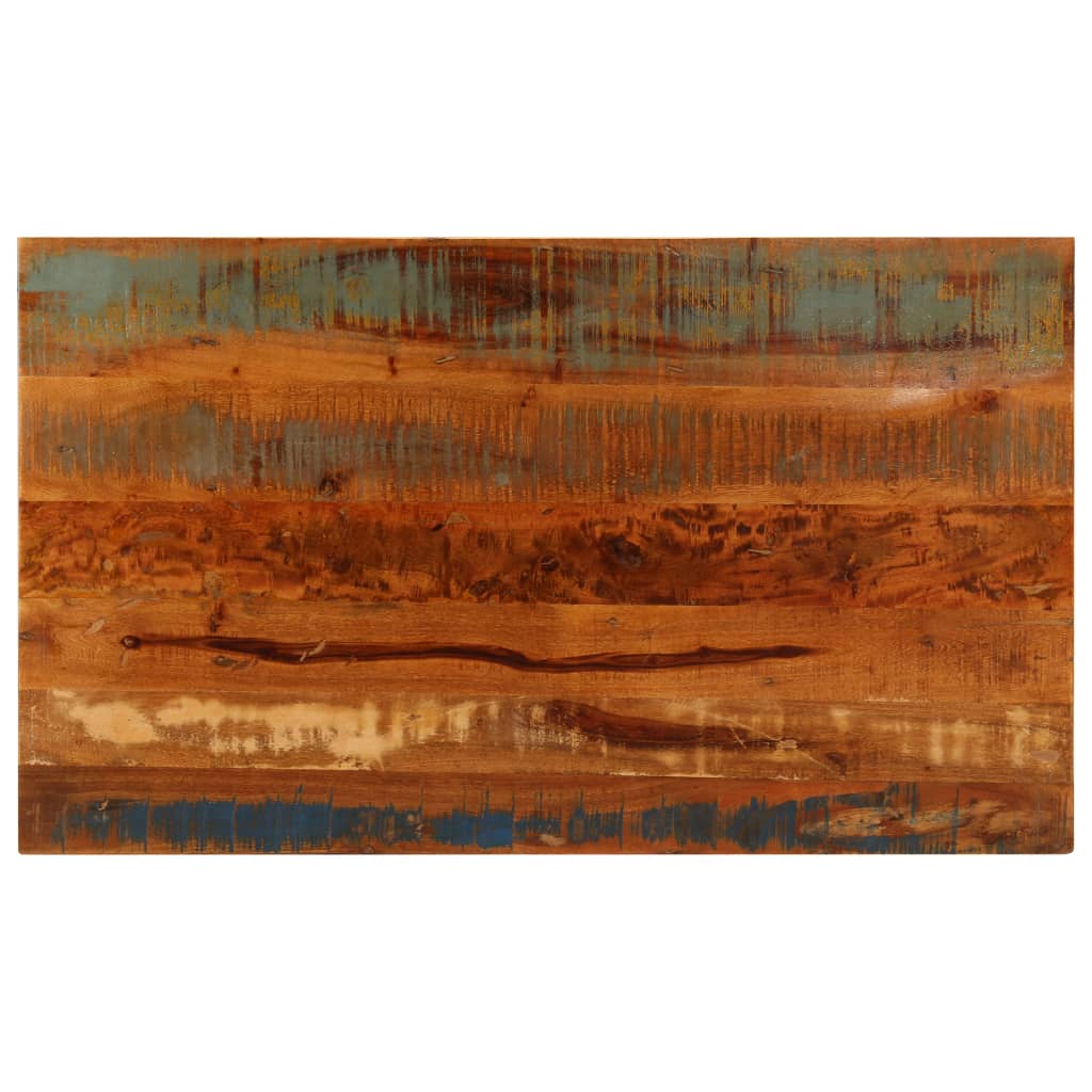 Mesa De Centro Con Estante Madera Maciza Reciclada 100x60x35 Cm_2
