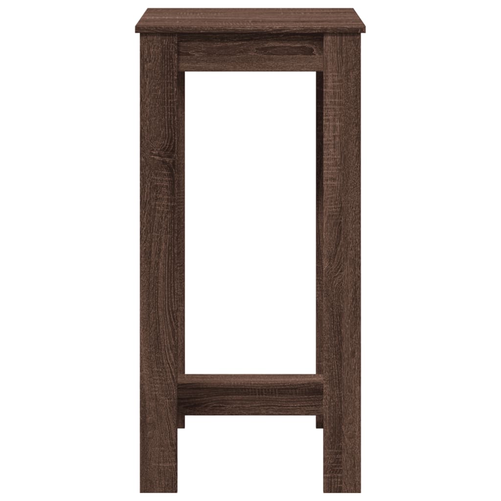 Mesa Alta De Bar Madera Ingeniería Marrón Roble 51x50x103,5 Cm_2