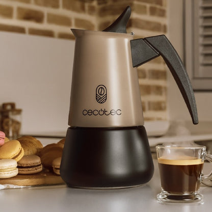 Cecotec Cafetera Italiana Piccolina 900 Gold. 450ml, 10 Tazas De Café, Acero Inoxidable, Apta Todas Superficies, Filtro_2