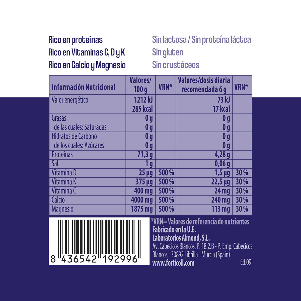 Colágeno Marino Forticoll, 180 comprimidos