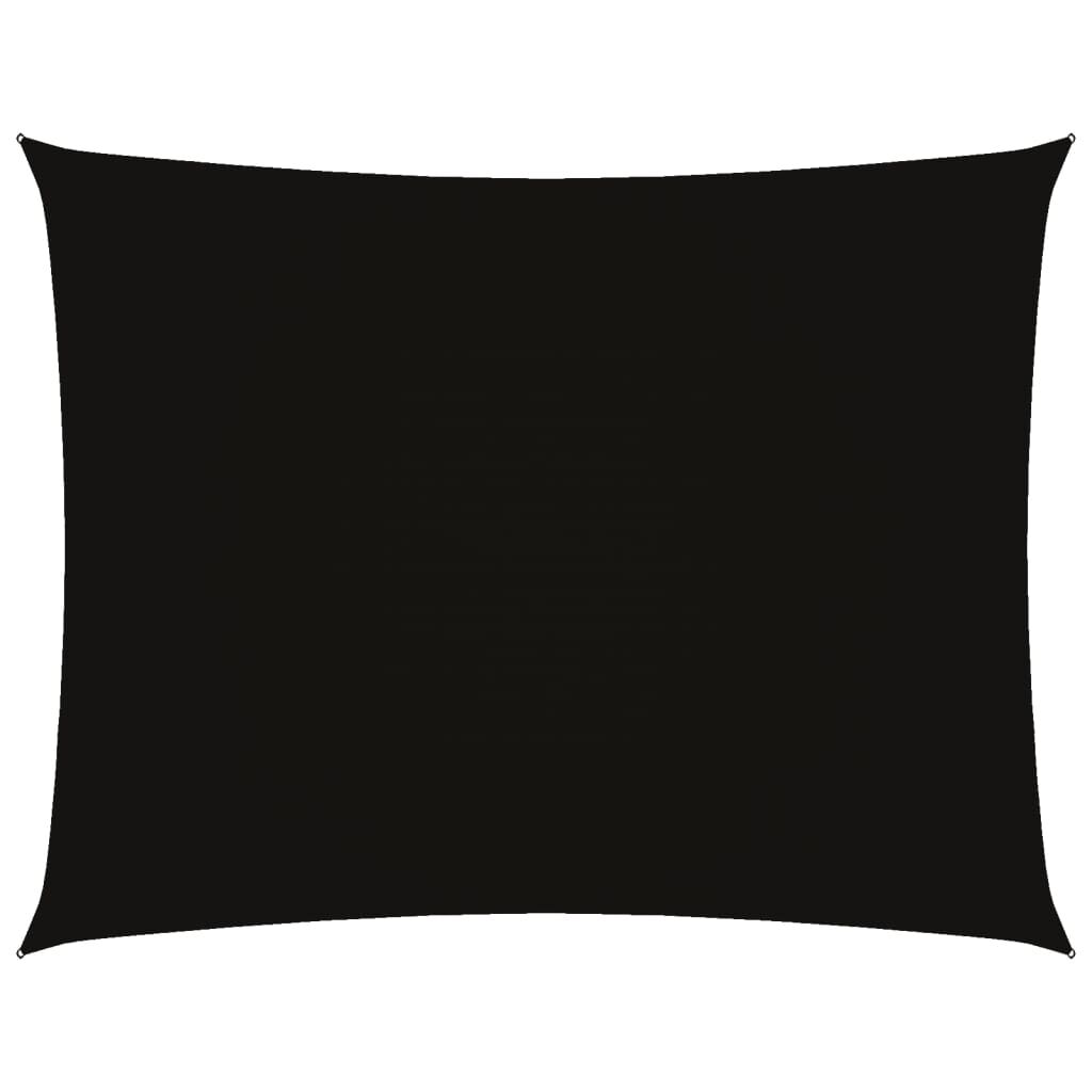 Vidaxl Toldo De Vela Rectangular Tela Oxford Negro 3x4,5 M_0