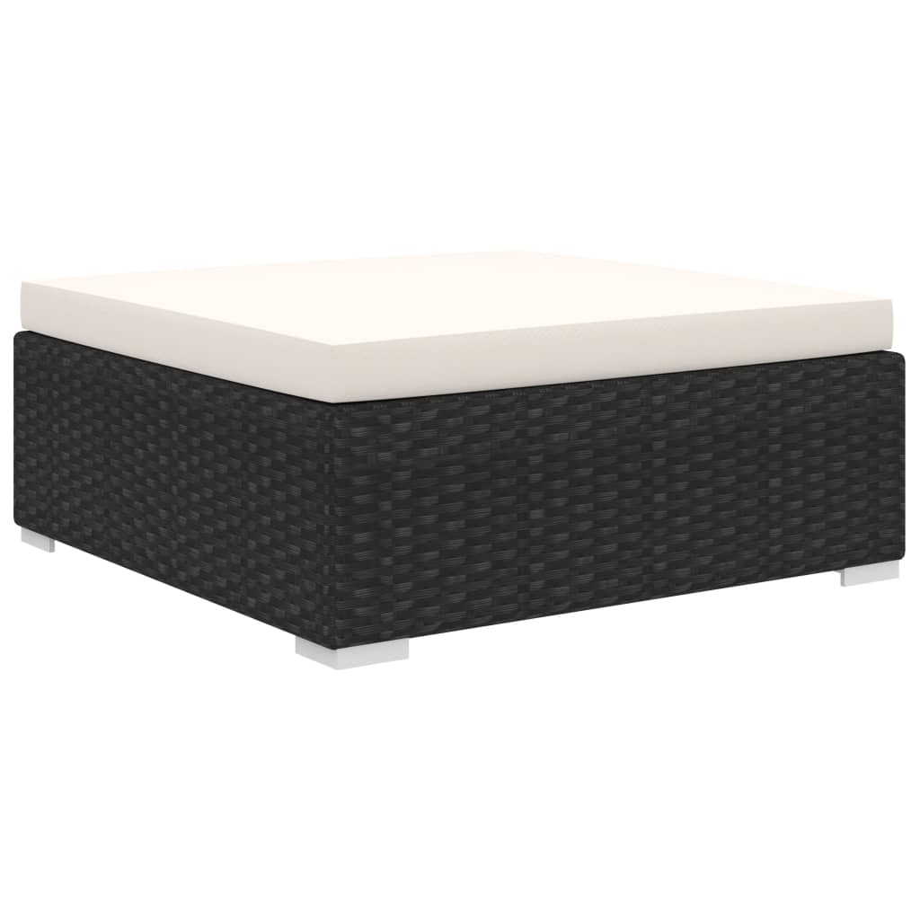 Vidaxl Set Muebles De Jardín 8 Piezas Y Cojines Ratán Sintético Negro_4