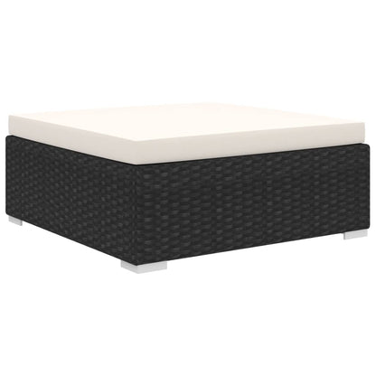 Vidaxl Set Muebles De Jardín 8 Piezas Y Cojines Ratán Sintético Negro_4