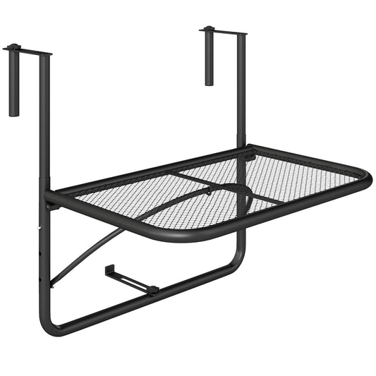 Outsunny Mesa Colgante Balcón Altura Ajustable En 3 Posiciones Carga 30kg_0