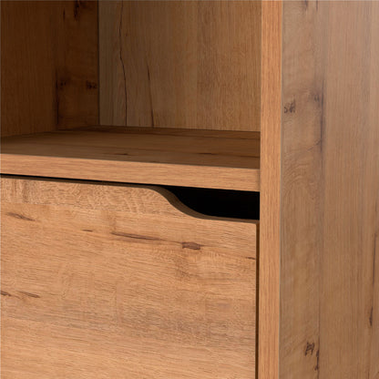 Columna De Baño, Mueble Auxiliar, Armario Alto Estilo Moderno 150x36,5x30 Cm Espacio Almacenaje, Briebe, Aura, Madera_4