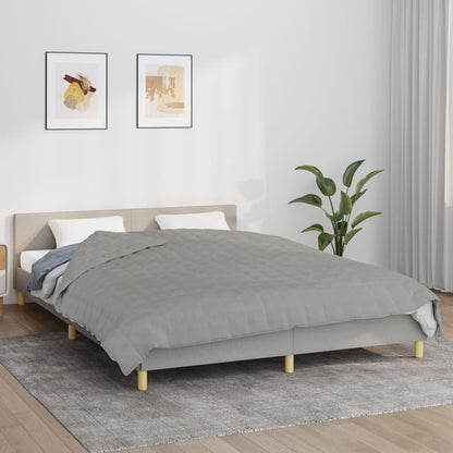 Vidaxl Manta Con Peso Tela Gris 220x240 Cm 15 Kg_1