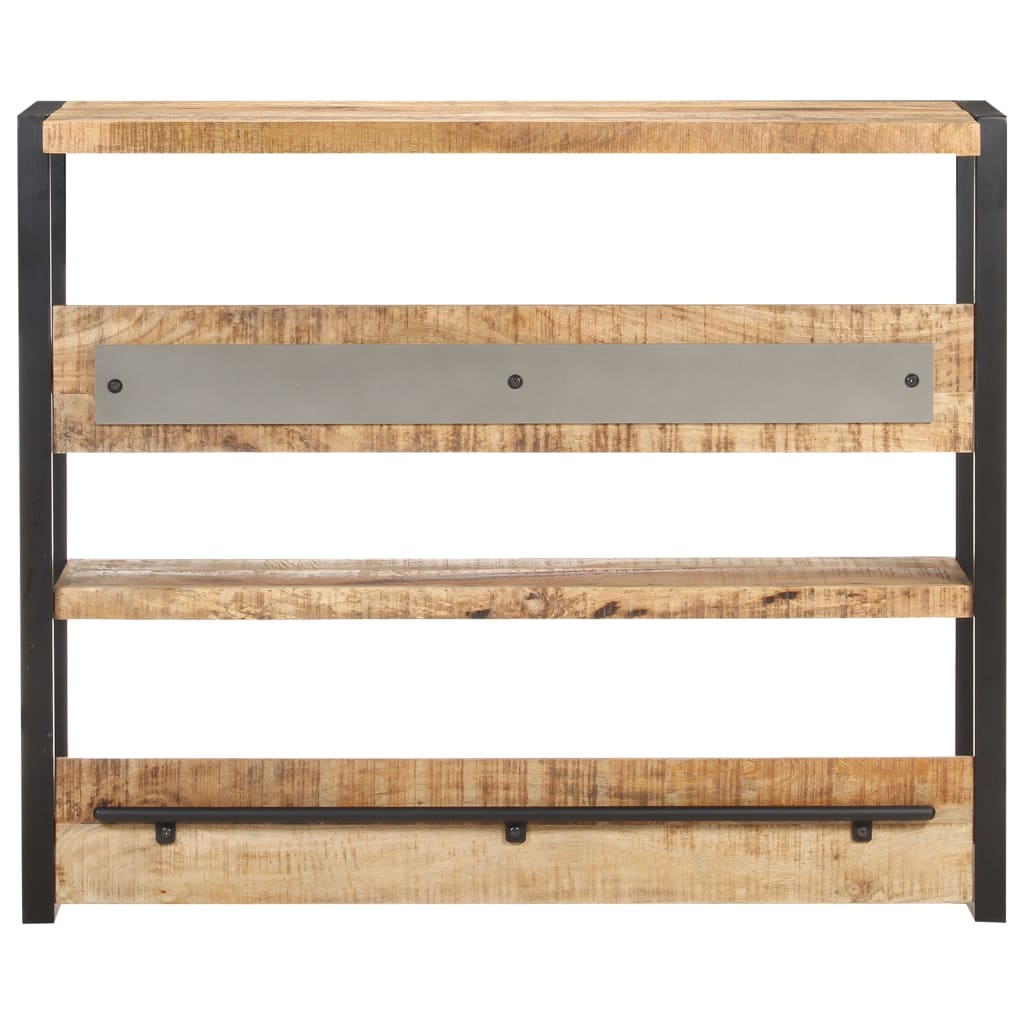 Mesa De Bar Madera Maciza De Mango Rugosa 120x40x101 Cm_0