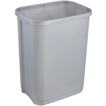 Cubo De Basura Con Tapa Deslizante, 10 L, Rasmus, Plateado_2