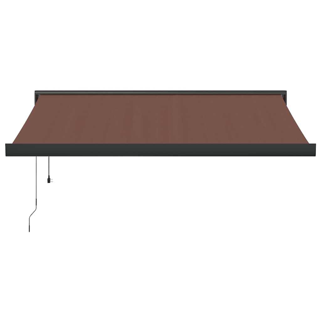 Toldo Retráctil Automático Marrón 350x250 Cm_2