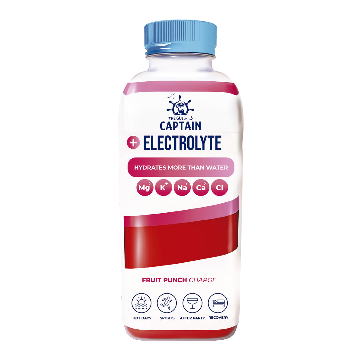 Bebida Natural Electrolyte Fruit Punch Pet The Gutsy Captain 600 ml