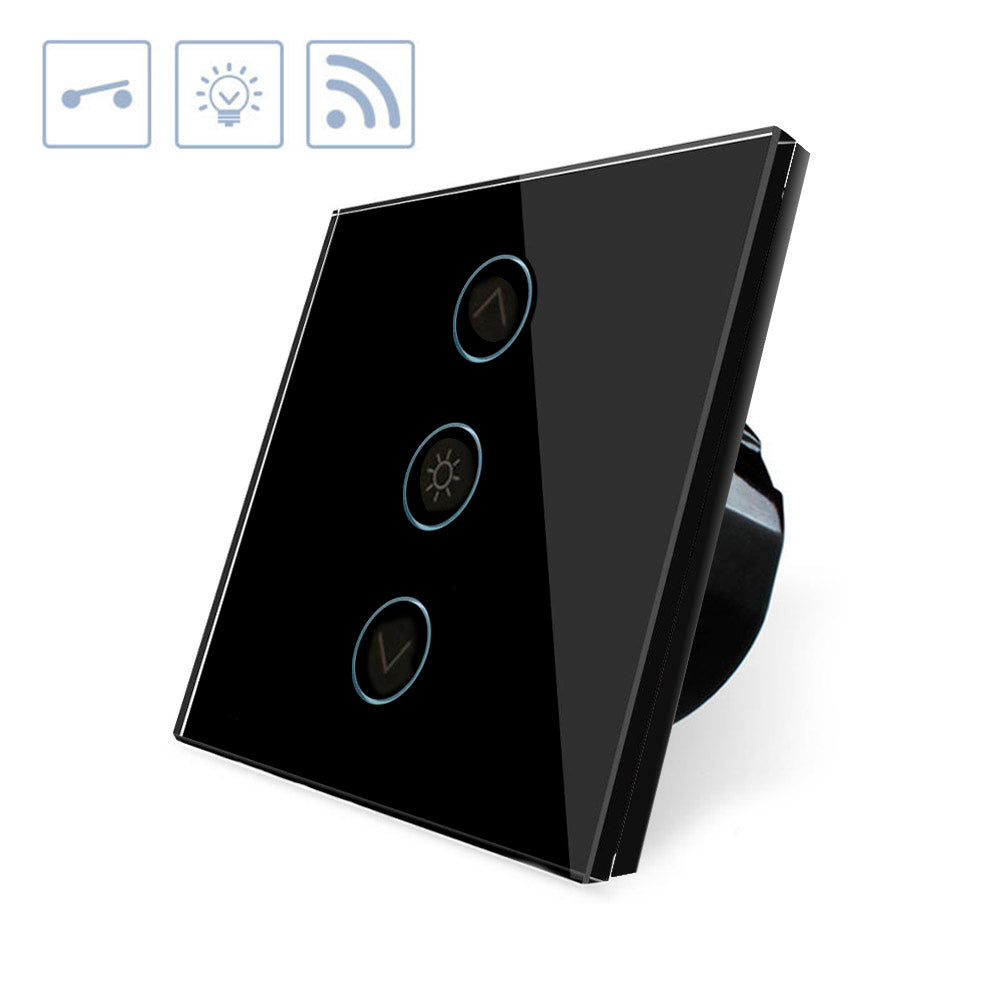 Interruptor Táctil Con Regulador Dimmer Wifi-voz, Negro_1