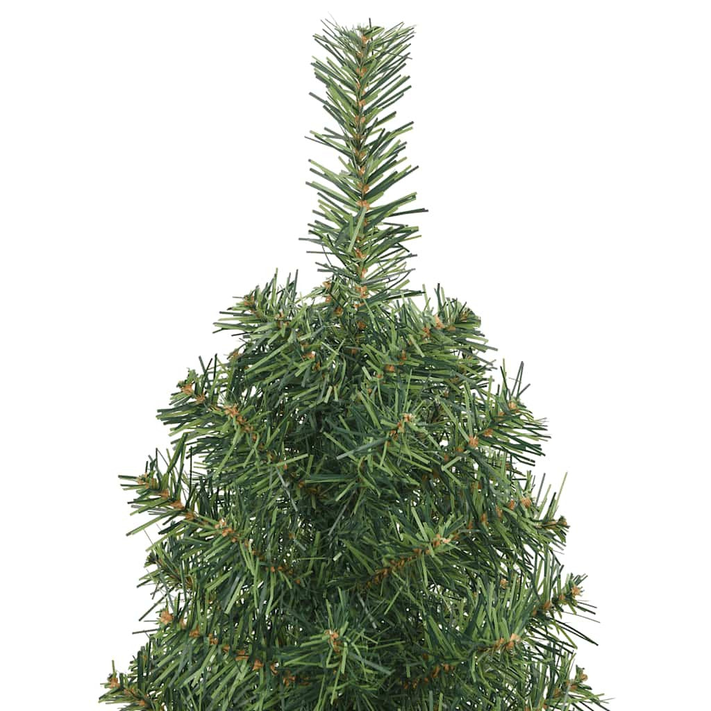 Vidaxl Árbol De Navidad Artificial Delgado Y Soporte Pvc Verde 150 Cm_3