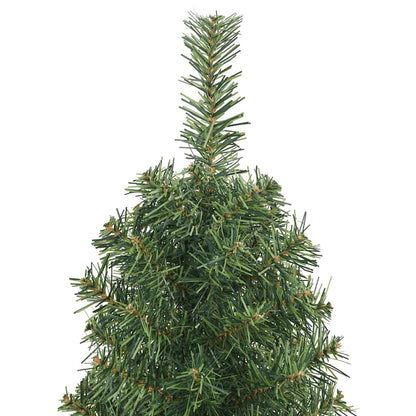Vidaxl Árbol De Navidad Artificial Delgado Y Soporte Pvc Verde 150 Cm_3