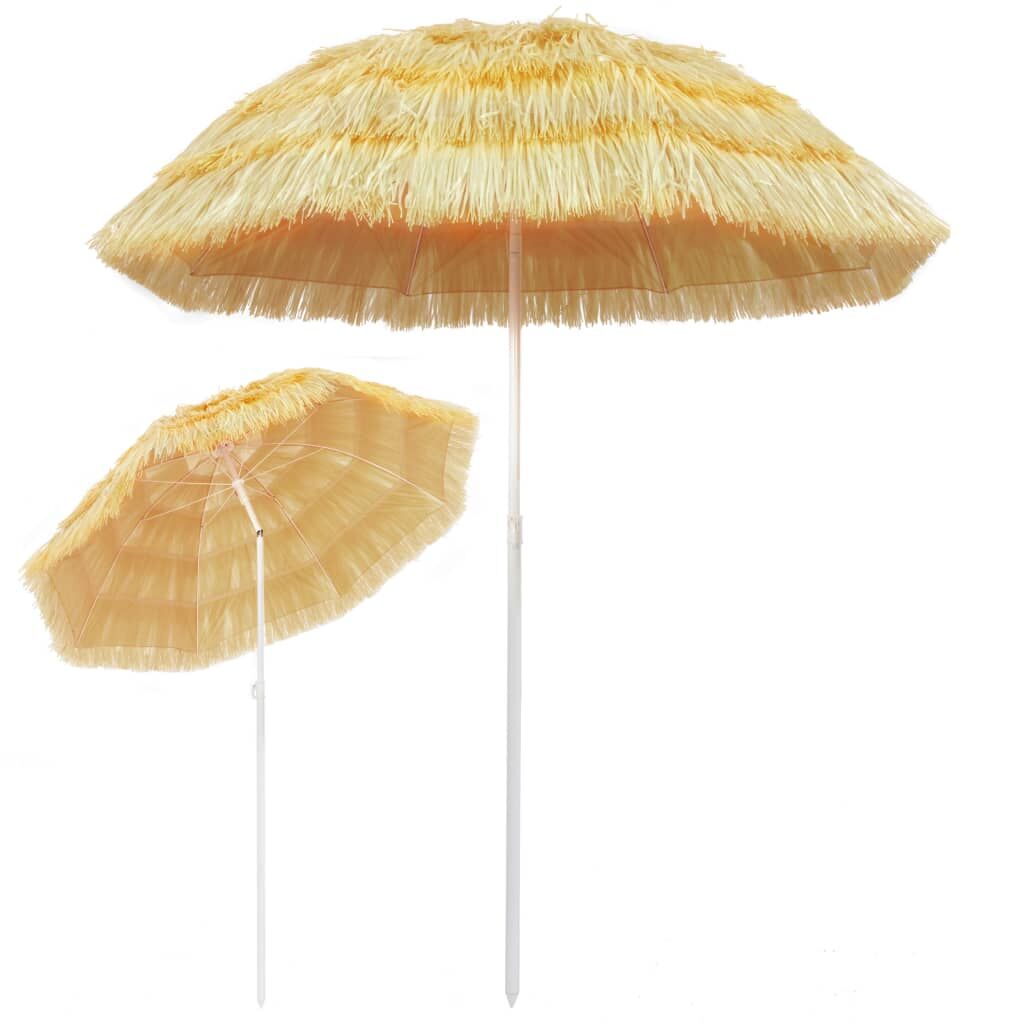 Vidaxl Sombrilla De Playa Estilo Hawaii Natural 180 Cm_1
