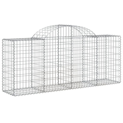 Cestas De Gaviones 30 Uds Forma De Arco Hierro 200x50x80/100 Cm_2