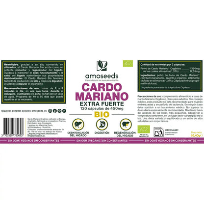 Cardo Mariano Bio, Extra Fuerte | 120 Cápsulas_4