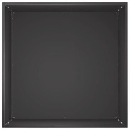 Macetero De Jardín Negro 50 X 50 X 75 Cm Acero Laminado En Frío_3