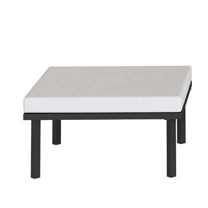 Muebles De Jardín Outsunny Metal, Poliéster Gris Claro 116x60.5x64 Cm_4
