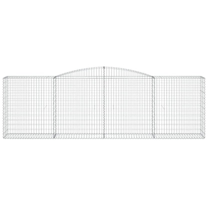 Cestas De Gaviones 8 Uds Forma De Arco Hierro 400x50x120/140 Cm_3