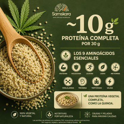 Semillas De Cáñamo Peladas Bio - 1kg | Superalimento Ecológico Vegano Para Batidos, Smoothies Y Zumos_4