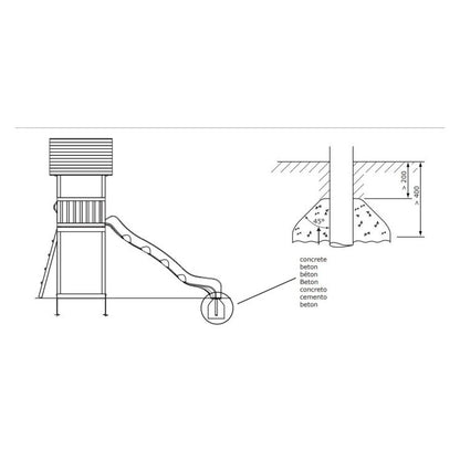 Anclajes Para Tobogan Optima.