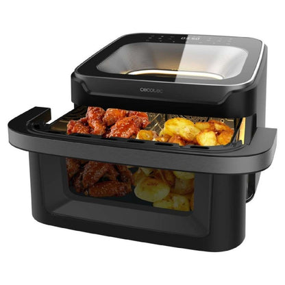 Cecotec Freidora De Aire Sin Aceite - Air Fryer 10l Cecofry Advance 10000 Full Vision. 2200w, Pared Divisoria, 12 Menús_1