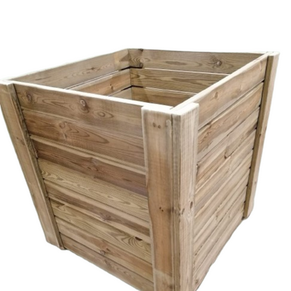 Macetero De Madera Eko Xxl Vidahuerto Para Árboles Y Plantas Grandes 100x100x100 Cm.