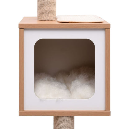 Vidaxl Rascador Para Gatos Con Alfombra Rascadora De Sisal 129 Cm_4