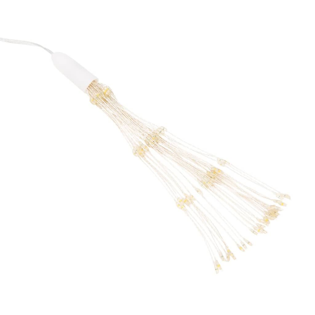 Vidaxl Luces De Navidad De Estrellas 140 Led Blanco Cálido 17 Cm_4