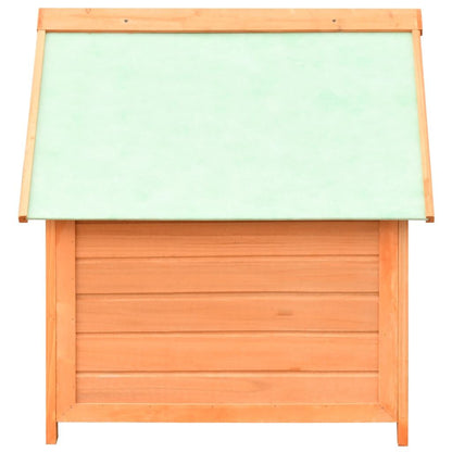 Vidaxl Caseta Para Perros Madera Maciza Pino Y Abeto 72x85x82 Cm_3