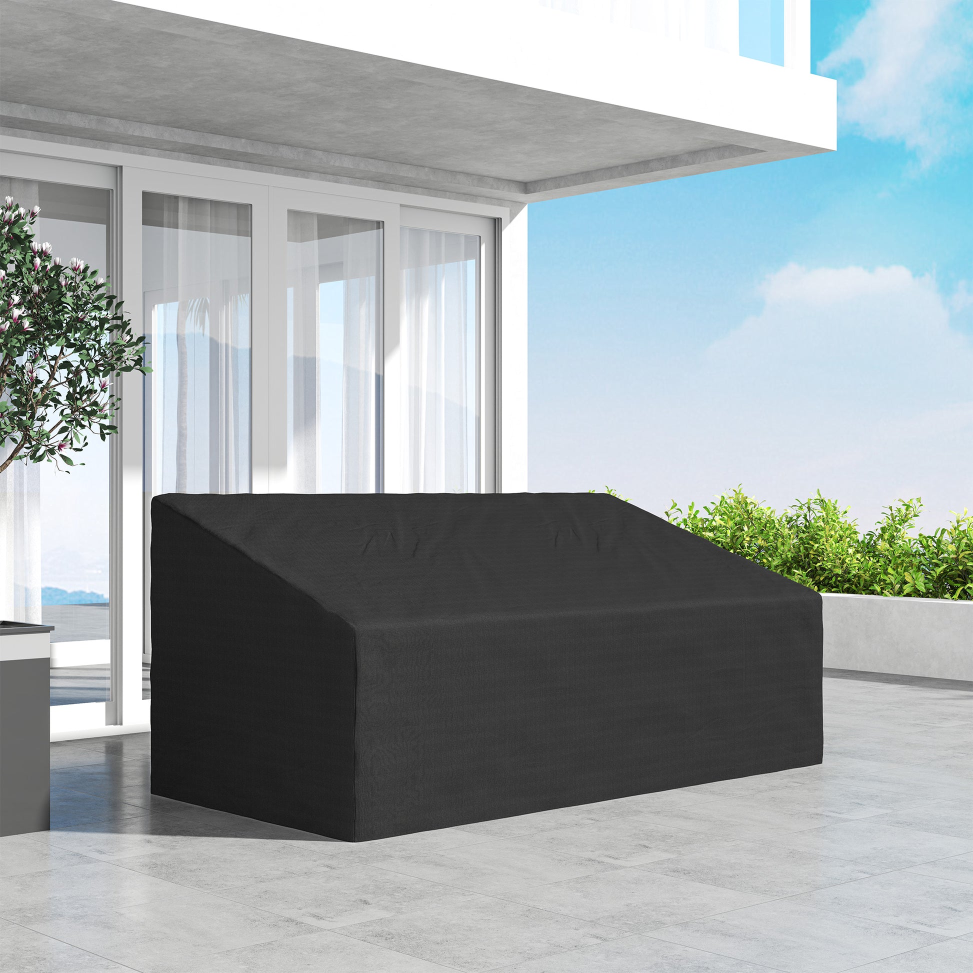 Outsunny Funda Para Banco De Jardín 3-4 Plazas Tela Oxford 600d 218x111x63/101cm_3