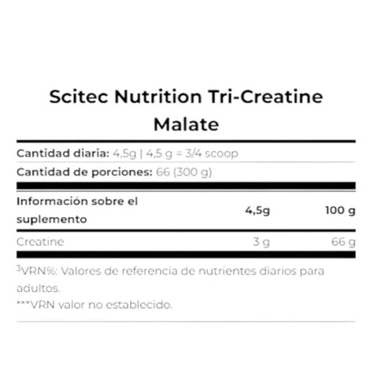 Tri - Creatine Malate Drink Powder 300 Gr_1