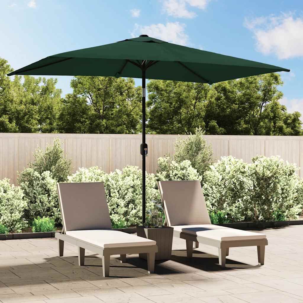 Vidaxl Sombrilla Rectangular Verde 200x300 Cm_1
