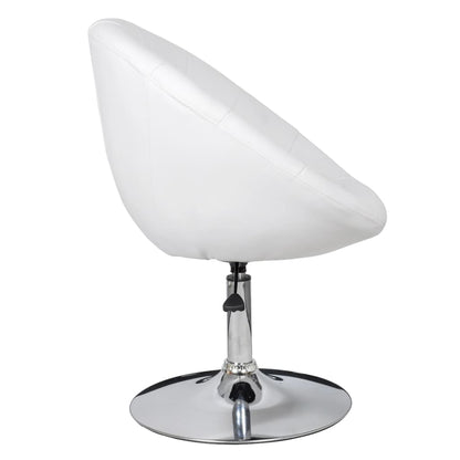 Taburete De Bar Cuero Sintético Blanco_2