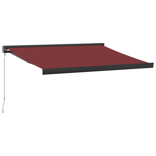 Toldo Retráctil Manual Color Burdeos 350x250 Cm_0