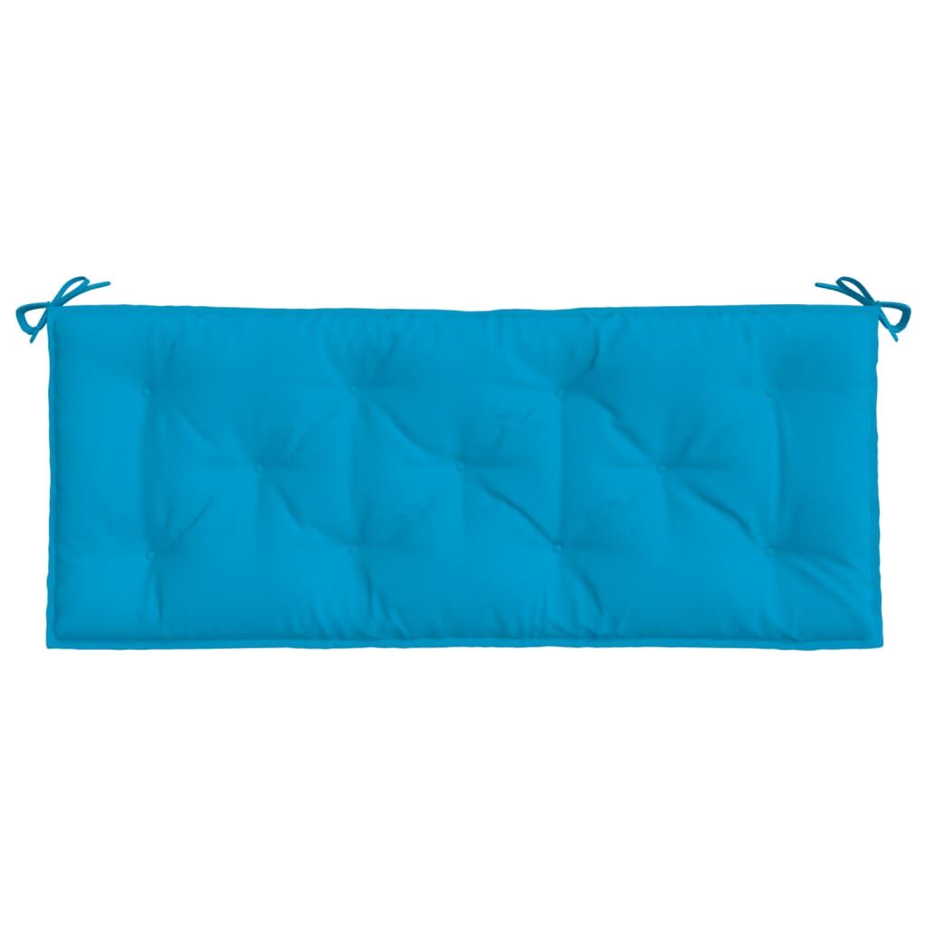 Vidaxl Cojín De Banco De Jardín Tela Oxford Azul 120x50x7 Cm_3