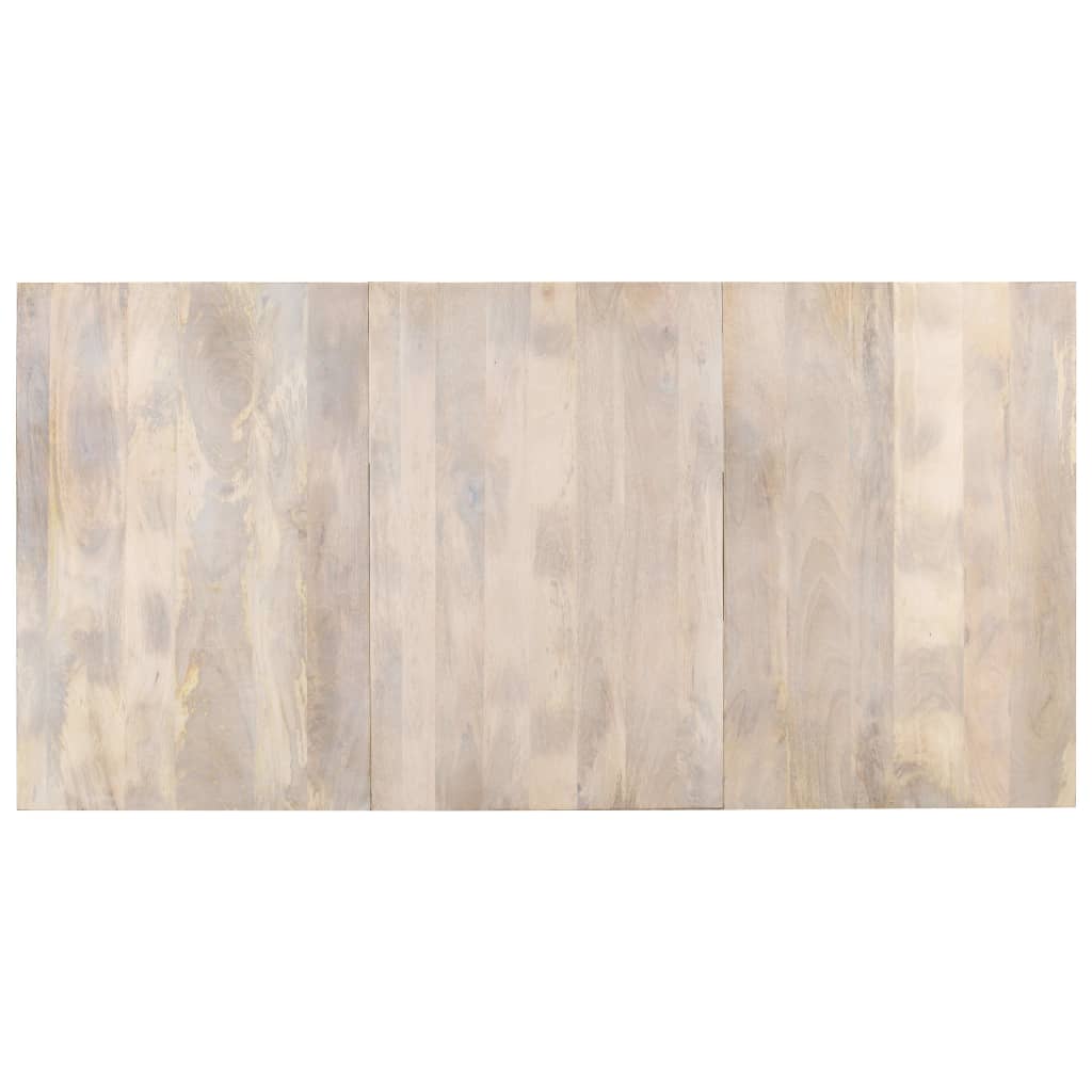 Mesa De Comedor De Madera Maciza De Mango 180x90x76 Cm_2
