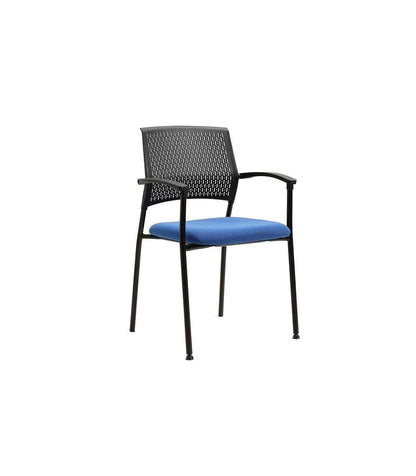 Pack De 4 Sillas Confidente Acabado Negro/azul, 55 Cm(ancho) 85 Cm(altura) 55cm(fondo)_0