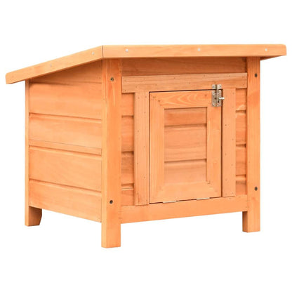 Vidaxl Caseta Para Gatos Madera Maciza De Pino Y Abeto 50x46x43,5 Cm_4