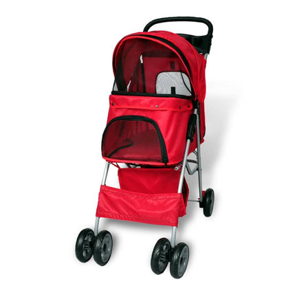 Vidaxl Cochecito Para Perros Rojo_3