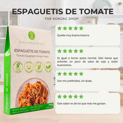 Espaguetis konjac tomate The Konjac Shop 270g