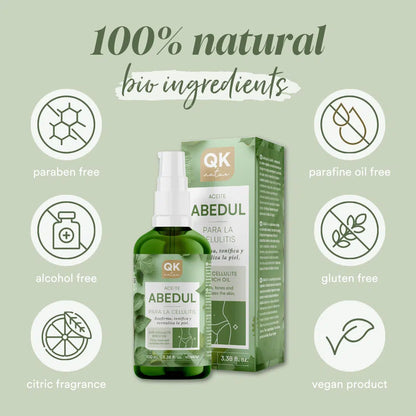 QKnatur - Aceite De Abedul Para La Celulitis 100ml - Tonifica, Reafirma Y Revitaliza La Piel - Mejora La Elasticidad_5