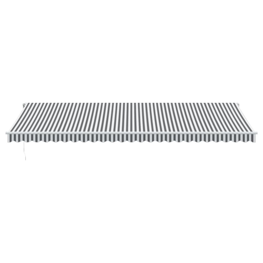 Toldo Retráctil Automático Gris Antracita Y Blanco 600x350 Cm_2