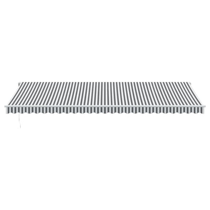 Toldo Retráctil Automático Gris Antracita Y Blanco 600x350 Cm_2