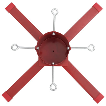 Vidaxl Soporte Para Árbol De Navidad Rojo 61x61x15,5 Cm_5