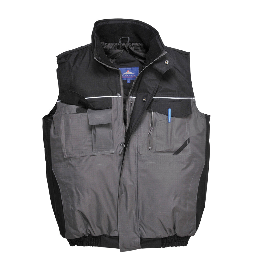 Chaleco De Calor Bicolor Rs - Ideal Para Condiciones Rudas / L / Negro-gris_0