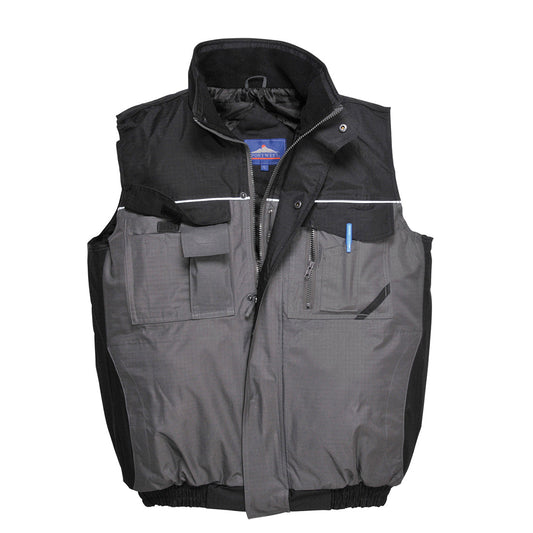 Chaleco De Calor Bicolor Rs - Ideal Para Condiciones Rudas / L / Negro-gris_0