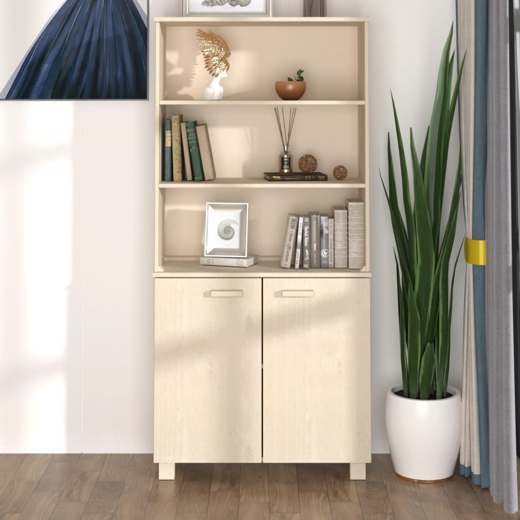 Aparador Hamar Madera De Pino Maciza Marrón Miel_0