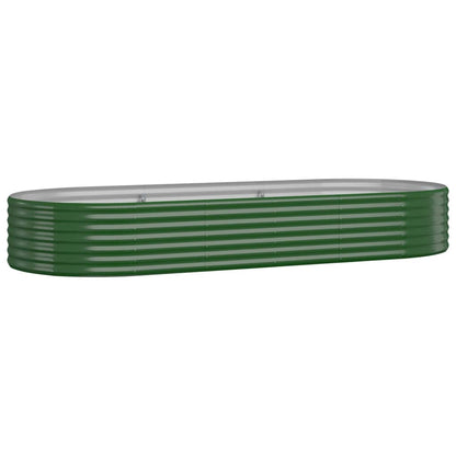 Jardinera Arriate Acero Galvanizado Verde 249x100x36 Cm_0