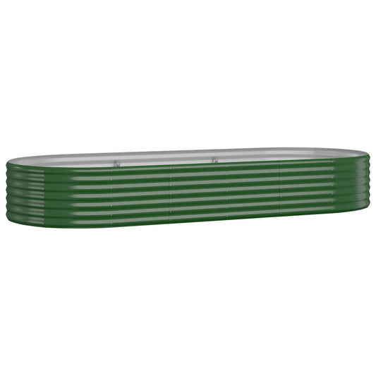 Jardinera Arriate Acero Galvanizado Verde 249x100x36 Cm_0